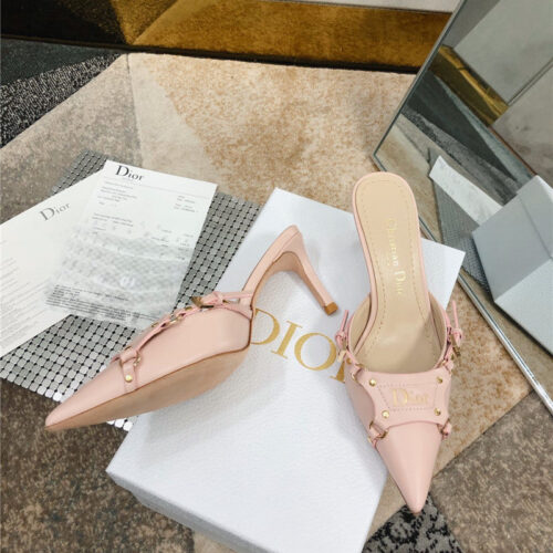 High Quality Luxury Dior Pointed Toe Mules Slippers product detail