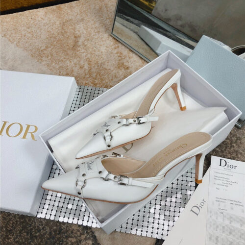 High Quality Luxury Dior Pointed Toe Mules Slippers – Style 50598 product detail