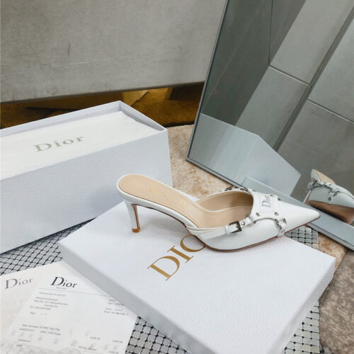 High Quality Luxury Dior Pointed Toe Mules Slippers – Style 50598 product detail