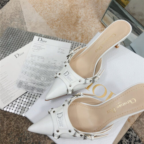 High Quality Luxury Dior Pointed Toe Mules Slippers – Style 50598 product detail