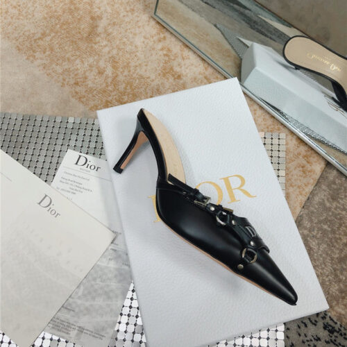 High Quality Luxury Dior Pointed Toe Mules Slippers – Style 40422 product detail