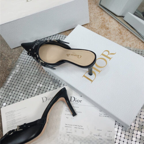 High Quality Luxury Dior Pointed Toe Mules Slippers – Style 40422 product detail