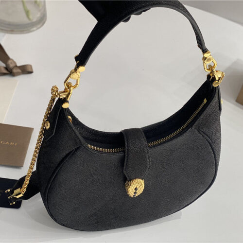 High Quality Luxury Bvlgari Serpenti Leather Hobo Bag – Style 42618 product detail