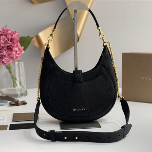 High Quality Luxury Bvlgari Serpenti Leather Hobo Bag – Style 42618 alternate view