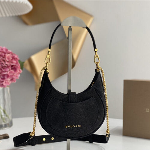 High Quality Luxury Bvlgari Mini Serpenti Leather Hobo Bag – Style 42545 alternate view