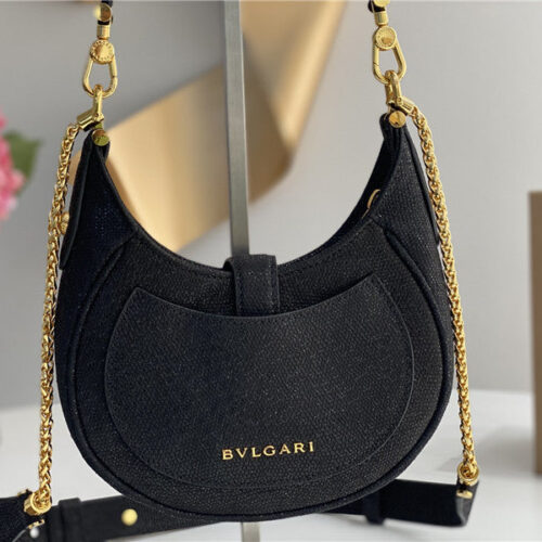 High Quality Luxury Bvlgari Mini Serpenti Leather Hobo Bag – Style 42545 product detail