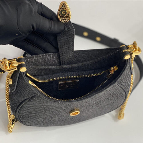 High Quality Luxury Bvlgari Mini Serpenti Leather Hobo Bag – Style 42545 product detail