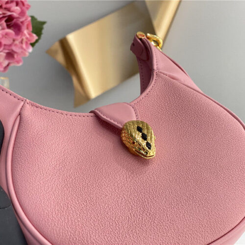 High Quality Luxury Bvlgari Mini Serpenti Leather Hobo Bag – Style 42543 product detail