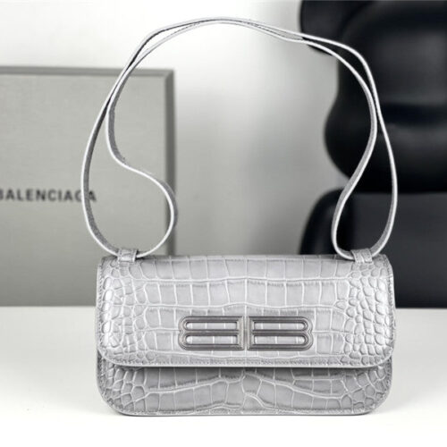 High Quality Luxury Balenciaga Gossip Small Bag Crocodile – Style 29799 product image