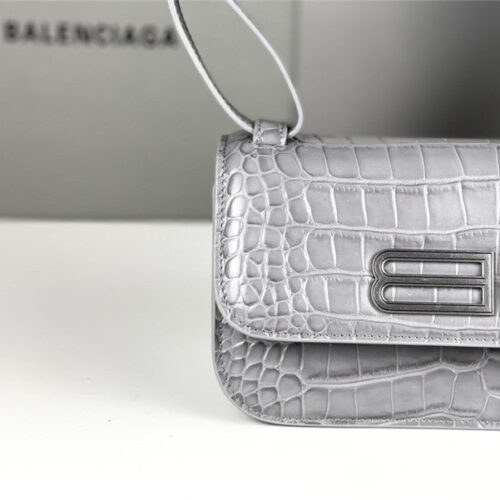 High Quality Luxury Balenciaga Gossip Small Bag Crocodile – Style 29799 product detail