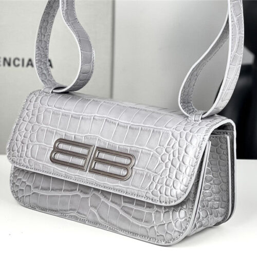 High Quality Luxury Balenciaga Gossip Small Bag Crocodile – Style 29799 product detail
