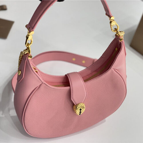 High Quality Luxury Bvlgari Serpenti Leather Hobo Bag – Style 42616 product detail