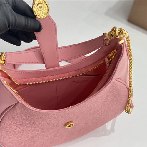 High Quality Luxury Bvlgari Serpenti Leather Hobo Bag – Style 42616 product detail