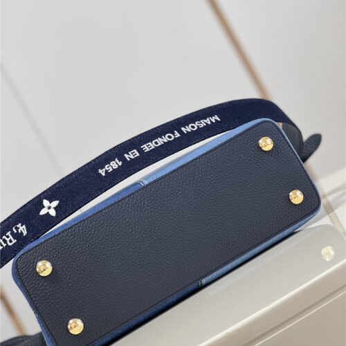 High Quality Luxury Louis Vuitton Capucines Medium Denim Bag product detail