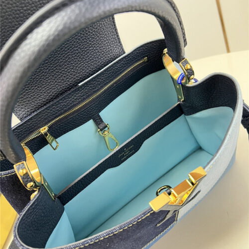 High Quality Luxury Louis Vuitton Capucines Medium Denim Bag product detail