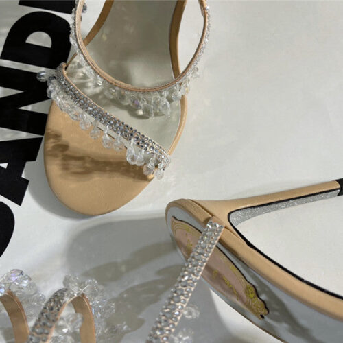 High Quality Luxury Rene Caovilla Cleo Chandelier Satin Sandals – Style 75974 product detail