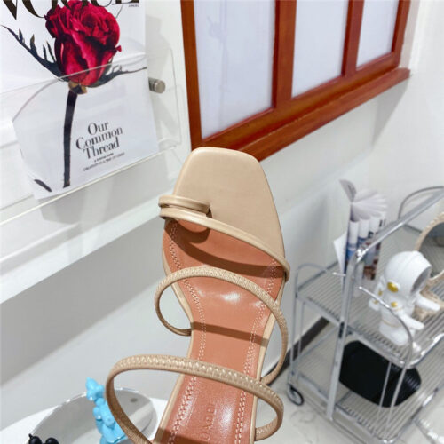High Quality Luxury Amina Muaddi Wedge Slippers – Style 10435 product detail