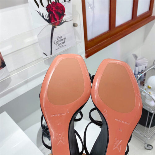 High Quality Luxury Amina Muaddi Wedge Slippers – Style 81059 product detail