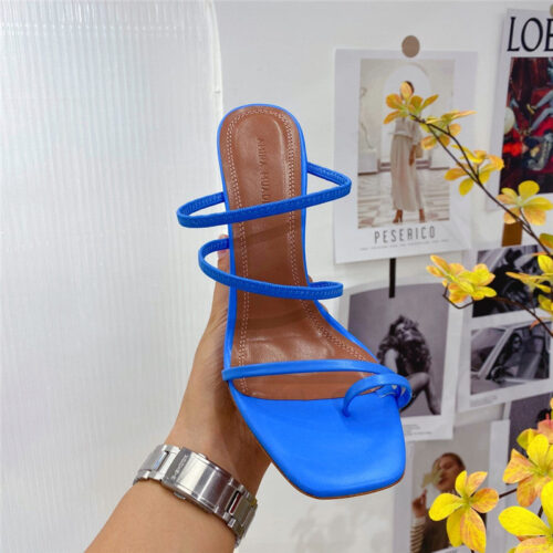 High Quality Luxury Amina Muaddi Wedge Slippers product detail