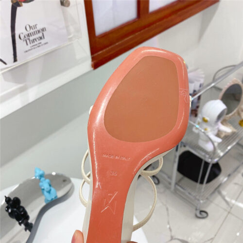High Quality Luxury Amina Muaddi Wedge Slippers – Style 69187 product detail