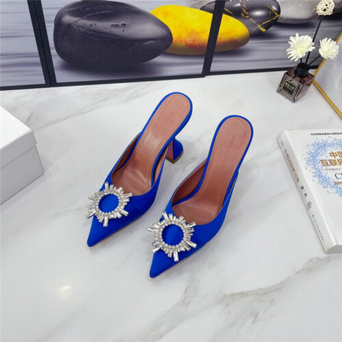 High Quality Luxury Amina Muaddi Sandal Heels – Style 25699 alternate view