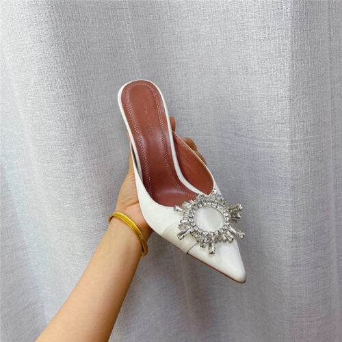 High Quality Luxury Amina Muaddi Sandal Heels – Style 98019 product detail