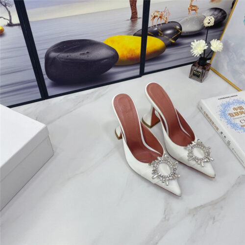 High Quality Luxury Amina Muaddi Sandal Heels – Style 98019 product detail