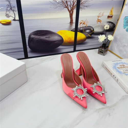 High Quality Luxury Amina Muaddi Sandal Heels – Style 37571 alternate view