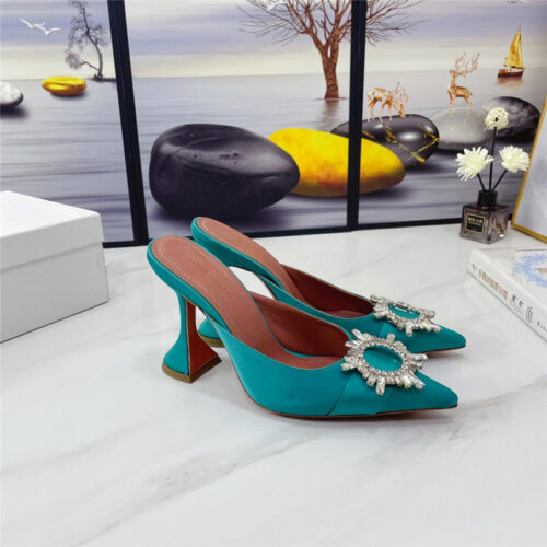 High Quality Luxury Amina Muaddi Sandal Heels – Style 34179