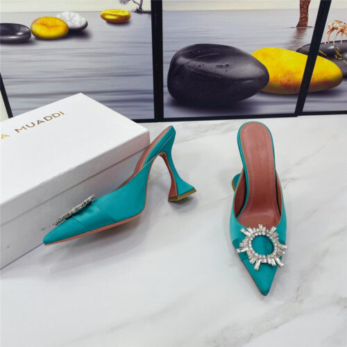 High Quality Luxury Amina Muaddi Sandal Heels – Style 34179 product detail