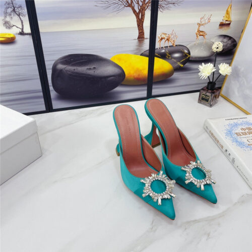 High Quality Luxury Amina Muaddi Sandal Heels – Style 34179 product detail