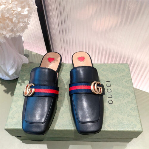 High Quality Luxury Gucci GG Flat Slippers – Style 67187 alternate view