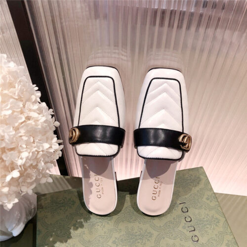 High Quality Luxury Gucci GG Flat Slippers – Style 32723 product detail