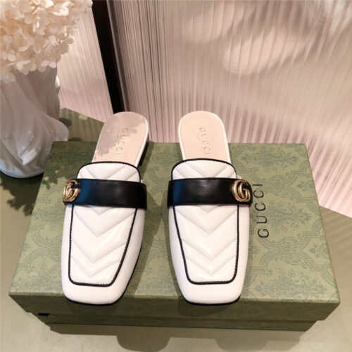 High Quality Luxury Gucci GG Flat Slippers – Style 32723 product detail