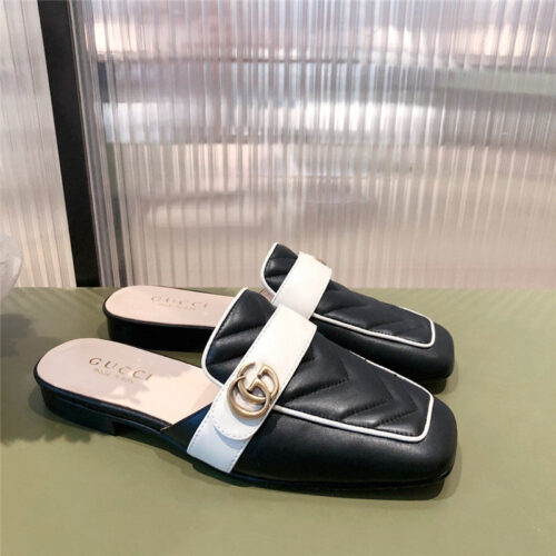 High Quality Luxury Gucci GG Flat Slippers – Style 65491
