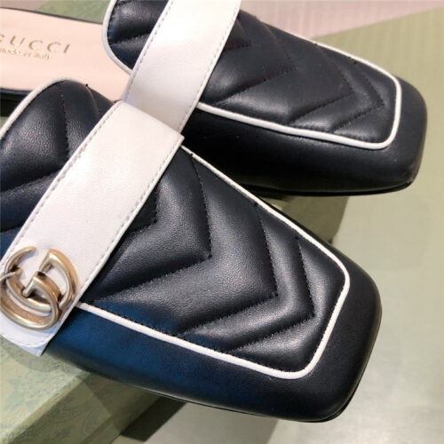 High Quality Luxury Gucci GG Flat Slippers – Style 65491 product detail