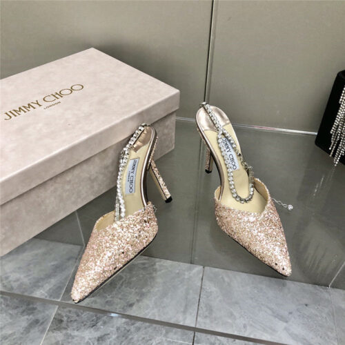 High Quality Luxury Jimmy Chooy High Heel Wedding Dress Sandals product detail