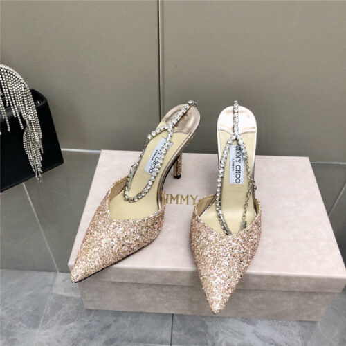 High Quality Luxury Jimmy Chooy High Heel Wedding Dress Sandals alternate view