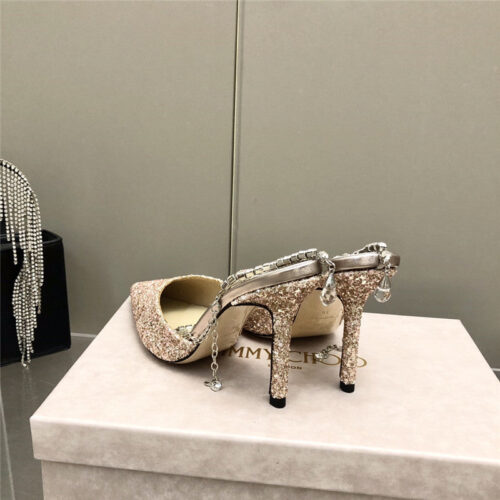High Quality Luxury Jimmy Chooy High Heel Wedding Dress Sandals product detail