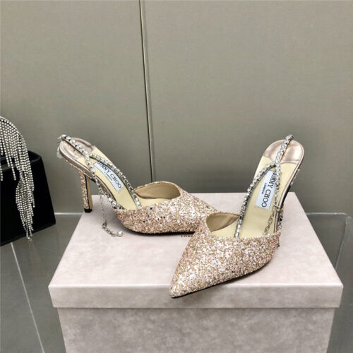 High Quality Luxury Jimmy Chooy High Heel Wedding Dress Sandals product detail