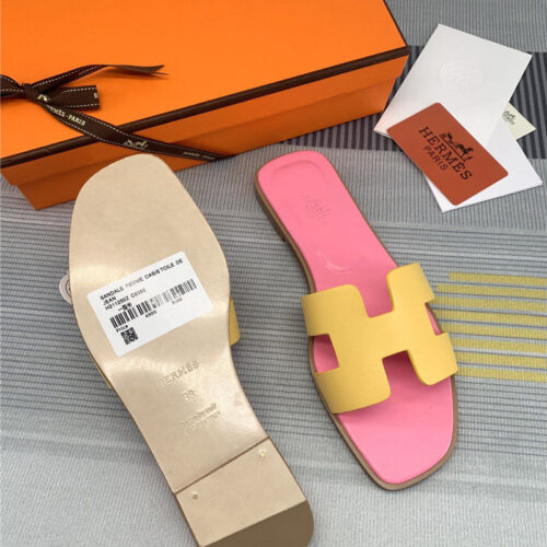 High Quality Luxury Hermes Flat H Slippers Womens product detail