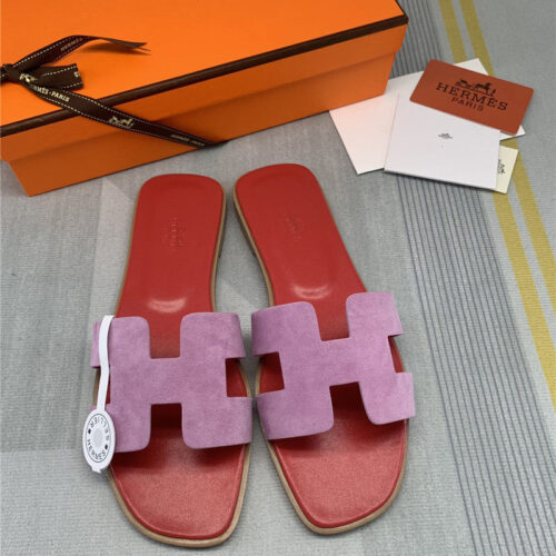 High Quality Luxury Hermes Flat H Slippers Womens – Style 39971 product detail