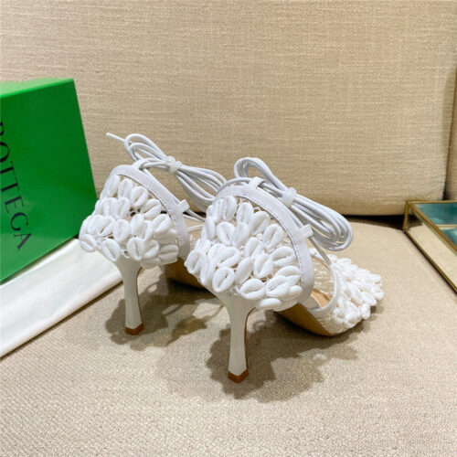 High Quality Luxury Bottega Veneta Bv Leather Heeled Sandals – Style 40774 product detail