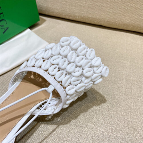 High Quality Luxury Bottega Veneta Bv Leather Heeled Sandals – Style 40774 product detail