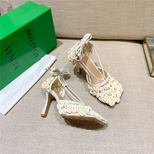 High Quality Luxury Bottega Veneta Bv Leather Heeled Sandals product detail
