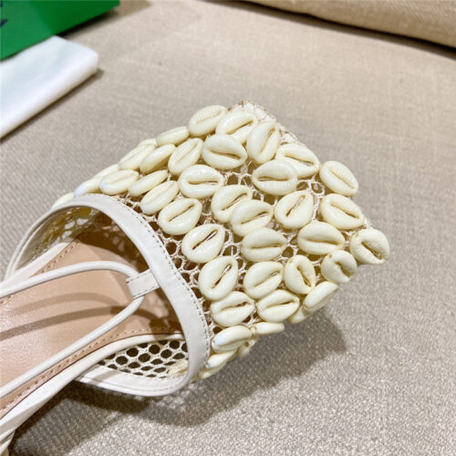 High Quality Luxury Bottega Veneta Bv Leather Heeled Sandals product detail