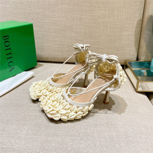 High Quality Luxury Bottega Veneta Bv Leather Heeled Sandals