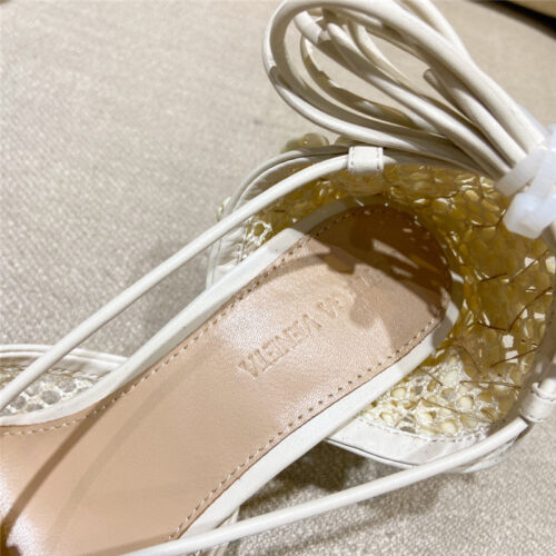 High Quality Luxury Bottega Veneta Bv Leather Heeled Sandals product detail