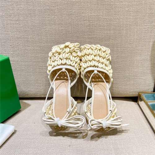 High Quality Luxury Bottega Veneta Bv Leather Heeled Sandals product detail