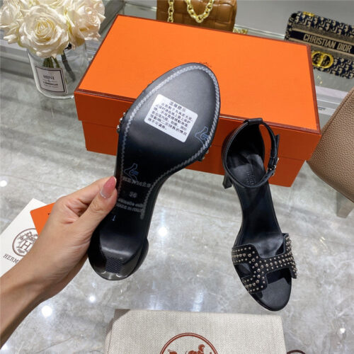 High Quality Luxury Hermes High Heel Sandals Womens – Style 55715 product detail